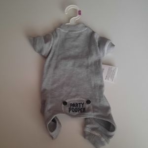 Fabdog Pet Pajamas "party pooper"